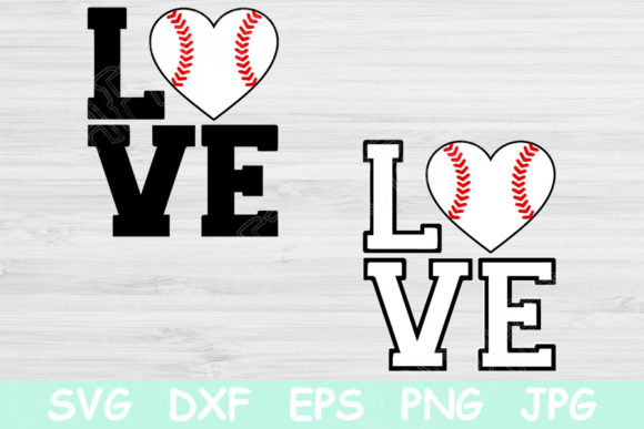 Download Baseball Love Heart Svg Files for Cricut - Art Collection