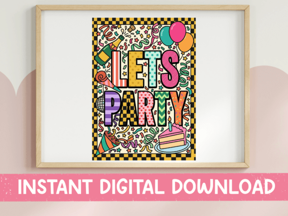 Download Lets Party Colorful Doodle Art - Art Collection