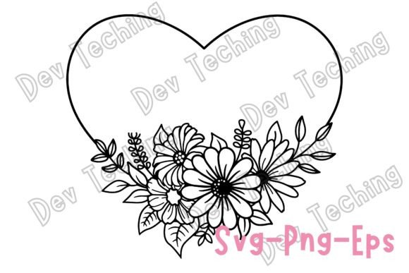 Download Floral Heart Frame Svg - Art Collection