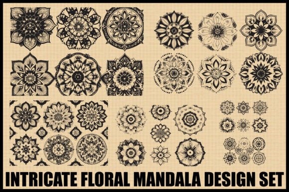 Download Boho Floral Mandala Bundle Set - Floral Collection