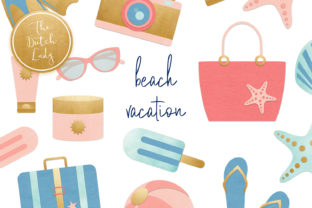 Download Summer Beach Vacation Clipart Set - Art Collection