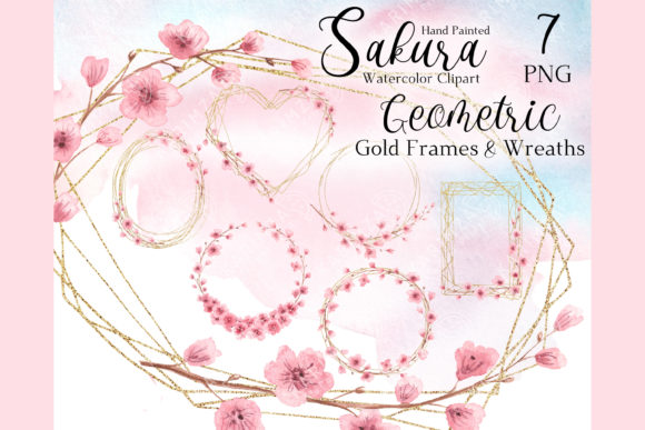 Download Spring Wreath Clipart, Floral Gold Frame - Art Collection