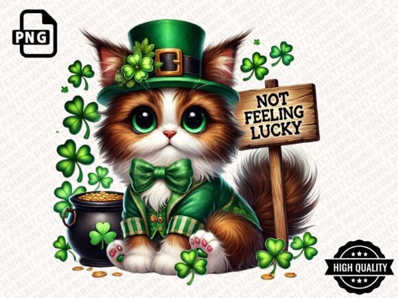 Download Leprechaun Cat St.Patrick's Clipart PNG - Art Collection