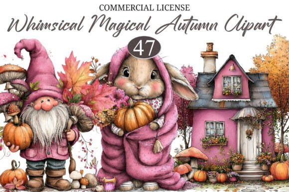 Download Whimsical Magical Autumn Clipart - Art Collection