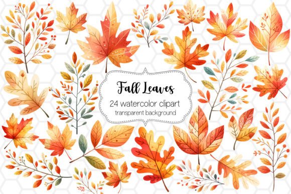 Download Fall Leaves Clipart Bundle PNG Designs - Art Collection