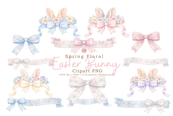 Download Watercolor Spring Floral Easter Clipart - Art Collection