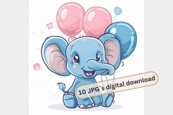 Download Elephant Balloon Clipart, JPG 1S-60 - Art Collection