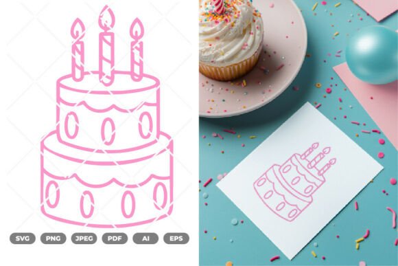 Download Birthday Cake SVG &amp; Clipart - Art Collection