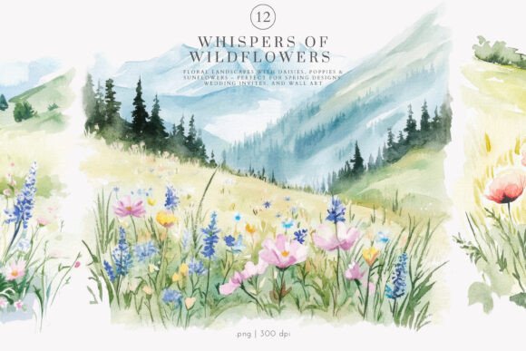 Download Landscape Clipart Watercolor Meadow - Art Collection